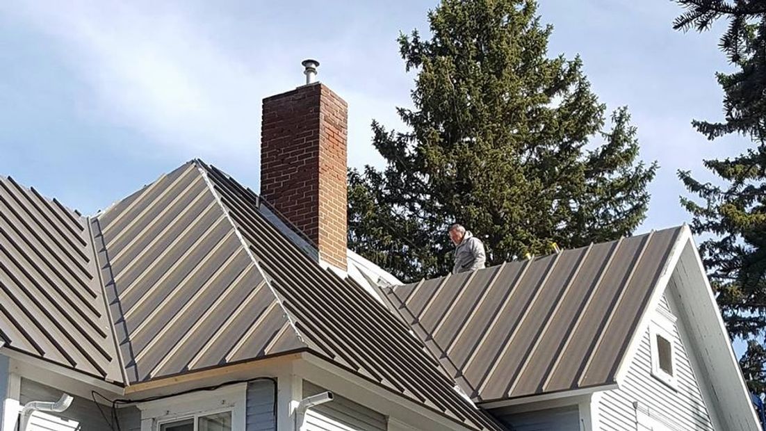 Installation of Standing Seam Steel Roof in ND