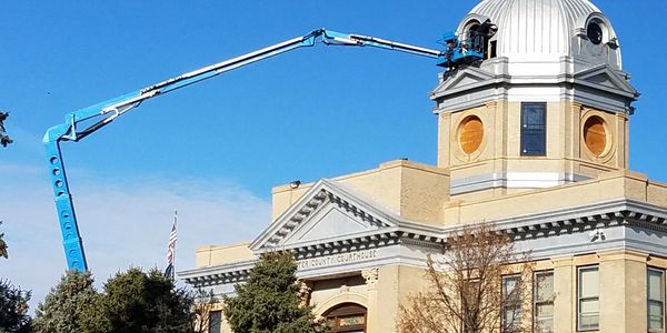 Foster County Courthouse Dome Restoration using H Windows - Carrington, ND